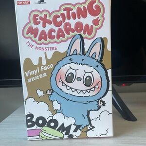 Blue Exciting Macaron Vinyl Face by Pop Mart